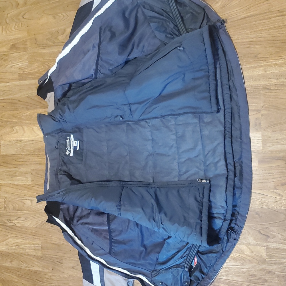 Columbia Whirlibird 3-in-1 Interchange Jacket Mens XXL Tan Gray Black - Picture 12 of 16